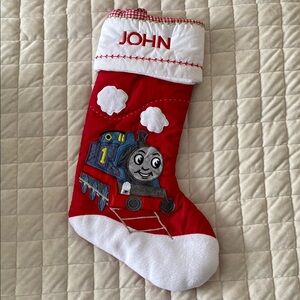 Pottery Barn Thomas the Train Red Christmas Stocking